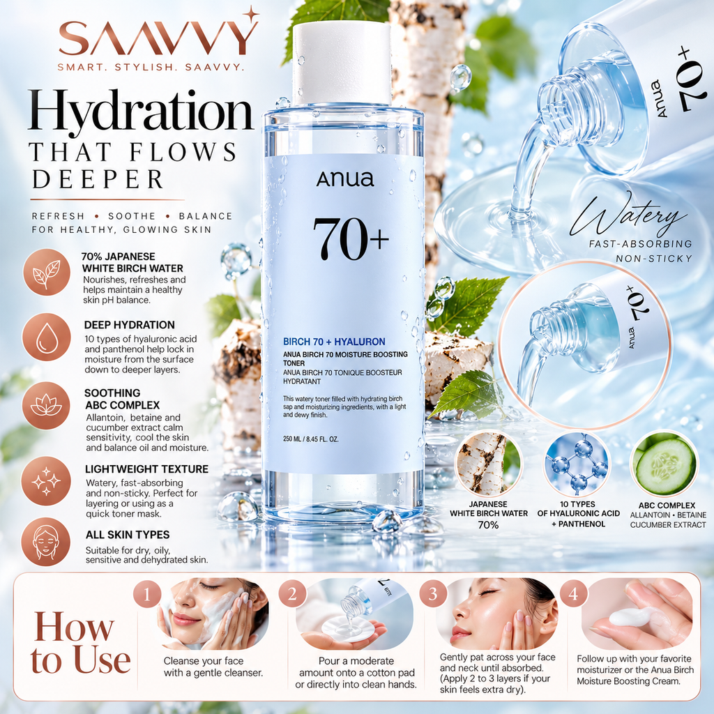 Anua Birch 70 Moisture Boosting Toner (250ml) - SAAVVY