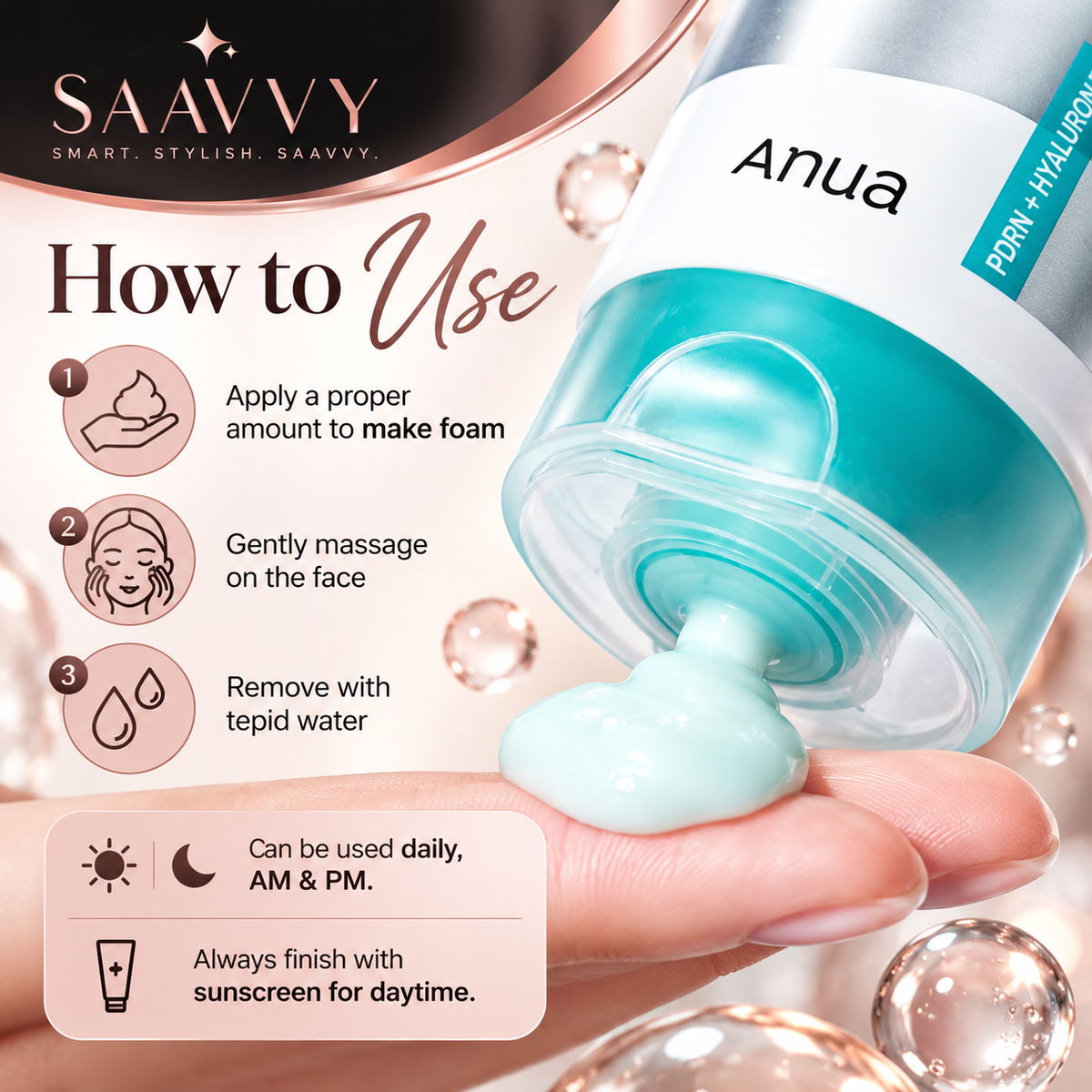 Anua PDRN Hyaluronic Acid 100 Cream (60ml) - SAAVVY