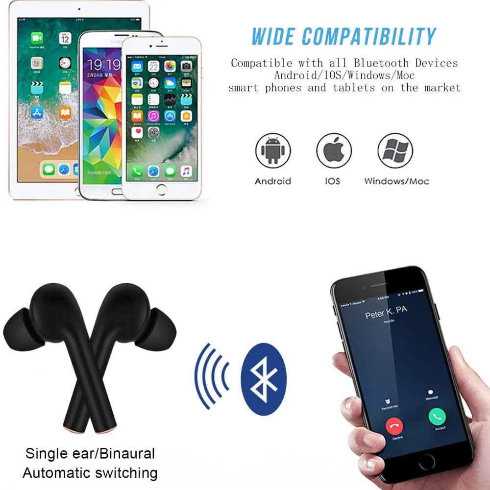 TWS Earbuds Bluetooth 5.2 | IPX7 LED Charging Case - SAAVVY