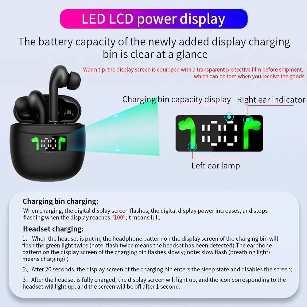 TWS Earbuds Bluetooth 5.2 | IPX7 LED Charging Case - SAAVVY