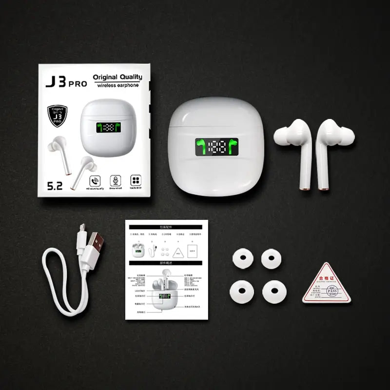 TWS Earbuds Bluetooth 5.2 | IPX7 LED Charging Case - SAAVVY