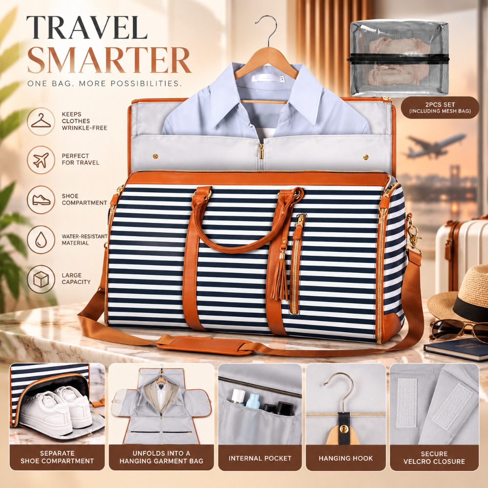 Convertible Garment Travel Bag | SAAVVY - SAAVVY