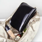 Leather Cosmetic Bag with Mirror - SAAVVY