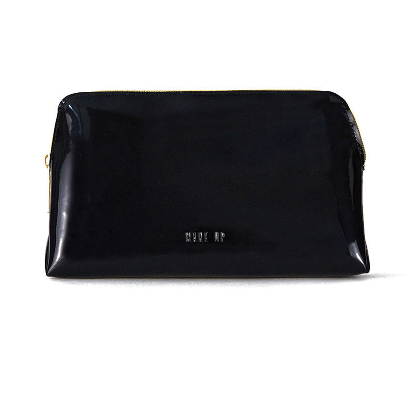 Leather Cosmetic Bag with Mirror - SAAVVY