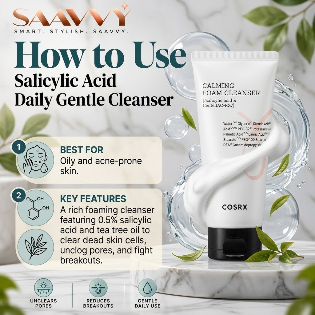 COSRX AC Collection Foam Cleanser — 150ml - SAAVVY