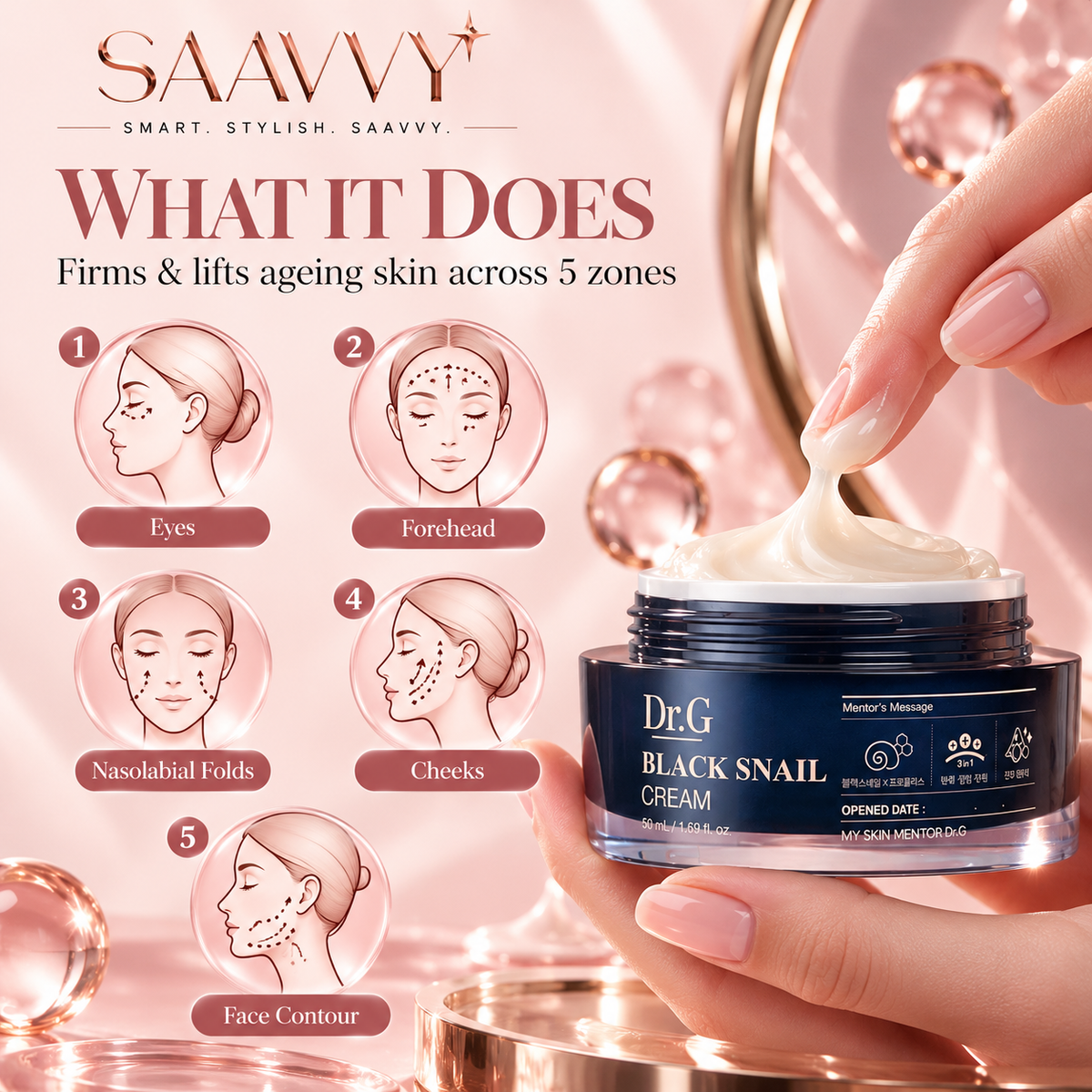 Dr.G Black Snail Cream (50ml) - SAAVVY