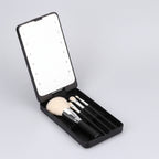 LED Rotating Makeup Mirror & Brush Holder - SAAVVY
