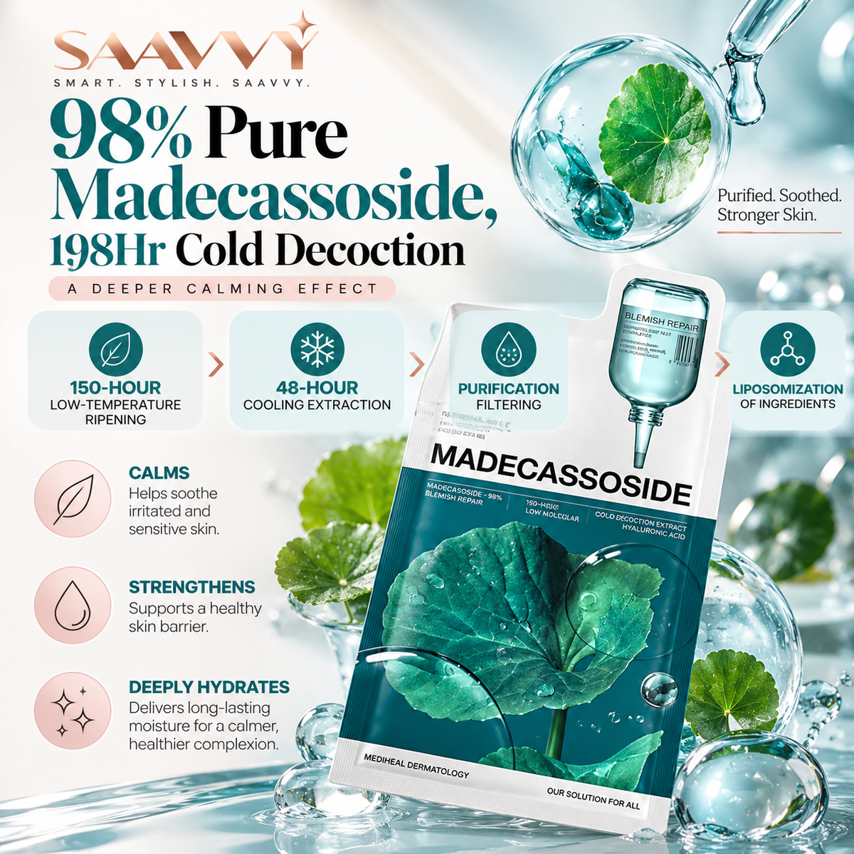 MEDIHEAL Madecassoside Mask - SAAVVY