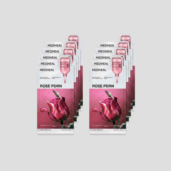 MEDIHEAL Rose PDRN Essential Mask — 10 Sheets - SAAVVY
