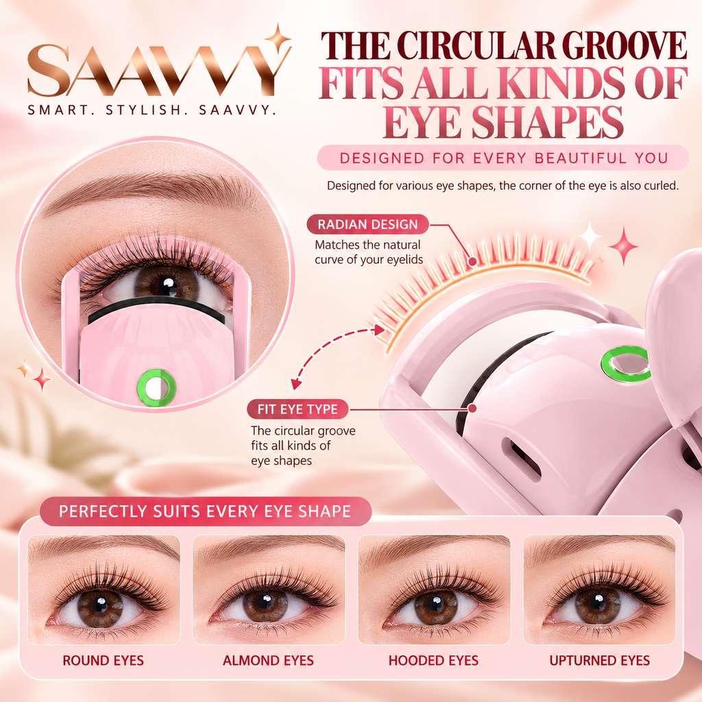 Rechargeable Electric Lash Curler - SAAVVY