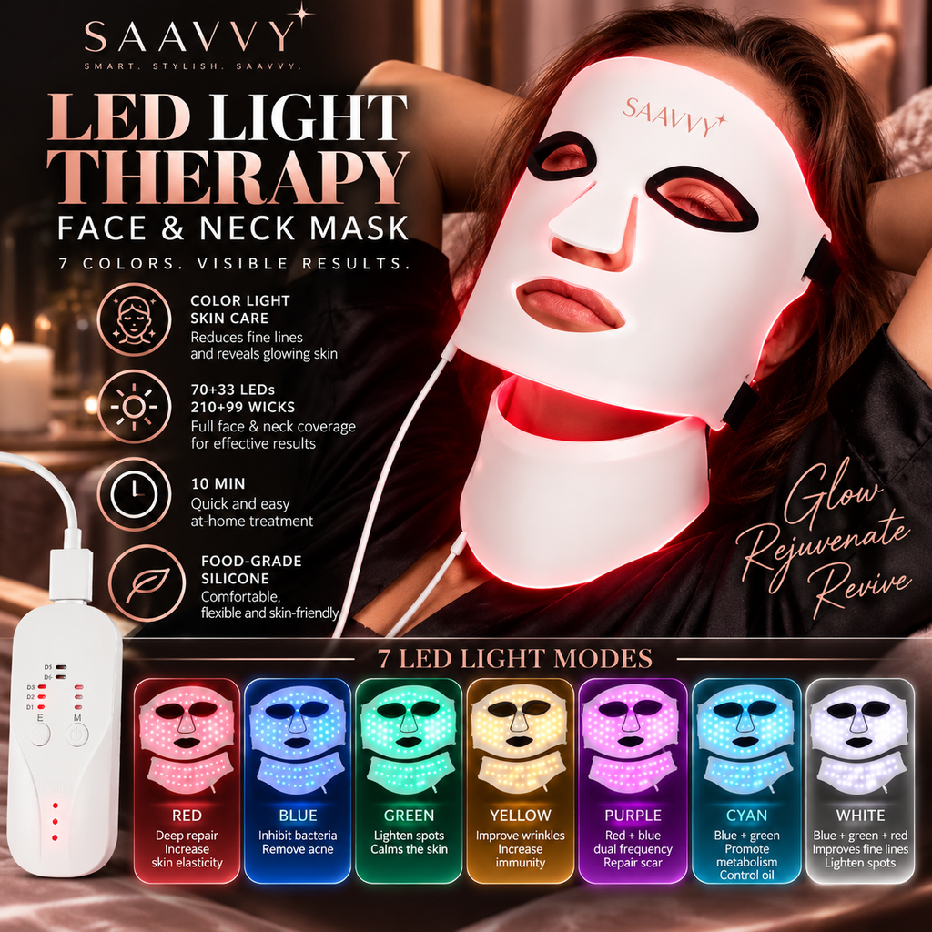 SAAVVY LED Face & Neck Mask - SAAVVY