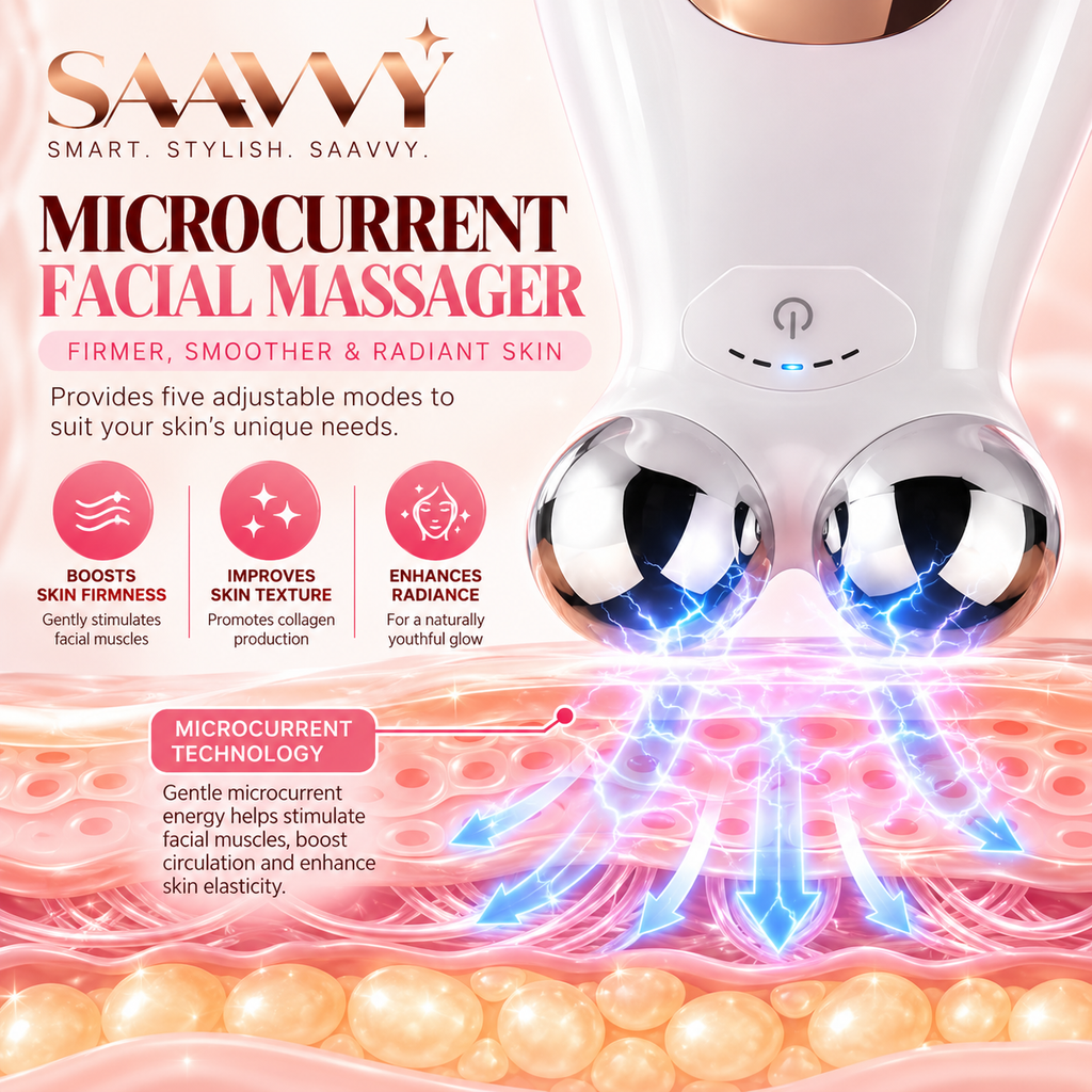 5 in 1 Microcurrent Facial Massager - SAAVVY