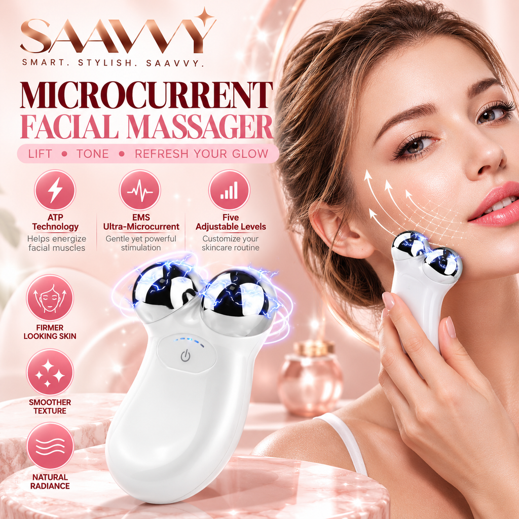 5 in 1 Microcurrent Facial Massager - SAAVVY