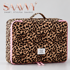 SAAVVY Luxe Leopard 4-Piece Travel Organizer Set - SAAVVY