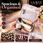 SAAVVY Luxe Leopard 4-Piece Travel Organizer Set - SAAVVY