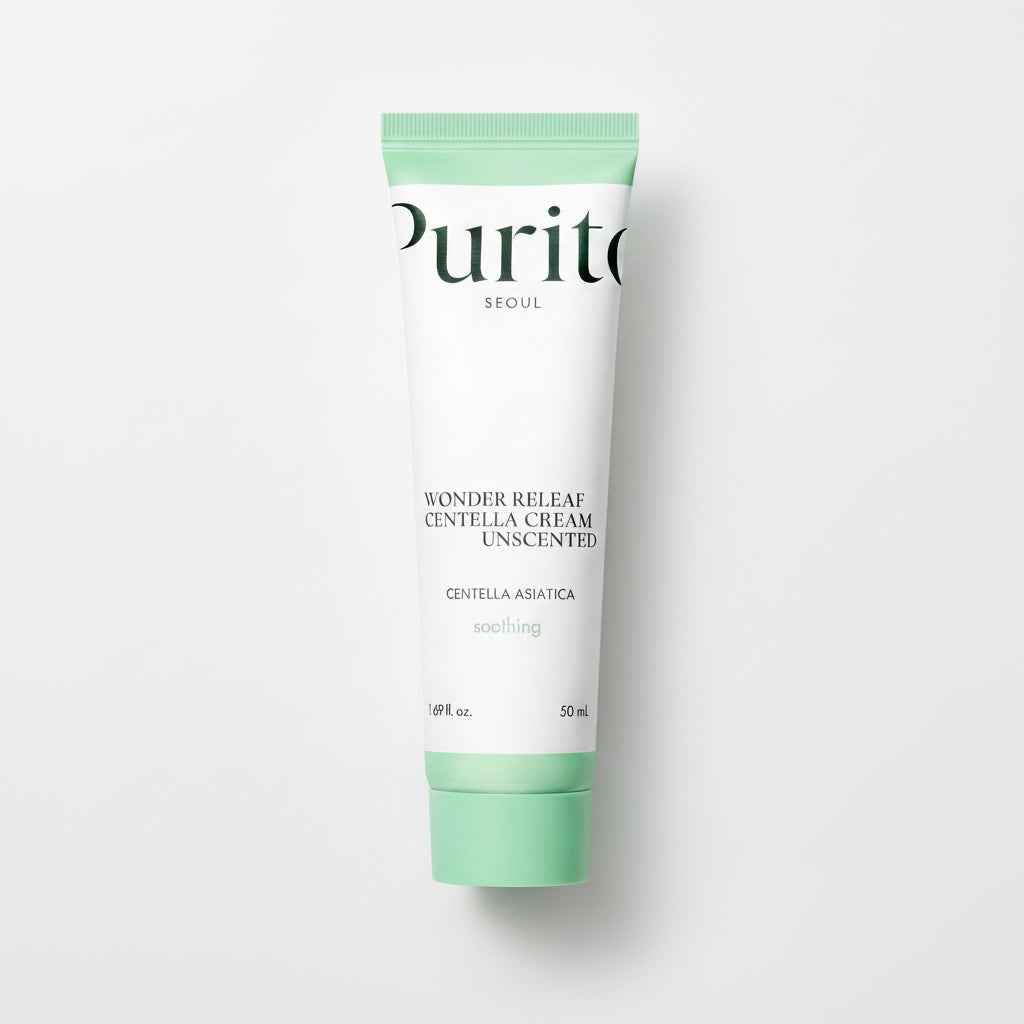 Soothing Moisturizer for Sensitive Skin - PURITO SEOUL Wonder Releaf Centella Cream - SAAVVY